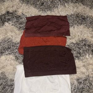 All different colored tube tops